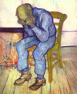 Vincent van Gogh, whose depressions and mood swings may have been prompted by the toxic substances in the paints he used. Van Gogh stored his many paintings before they dried in his poorly ventilated sleeping room.